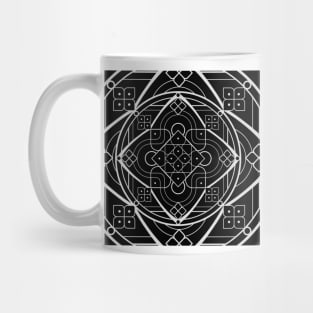 Black and white geometric Mug